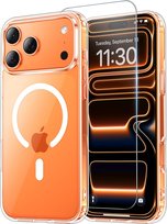 Etui Do iPhone 17 Pro Max Case +Szkło 9H WZMACNIANE 360° do MAGSAFE CLEAR