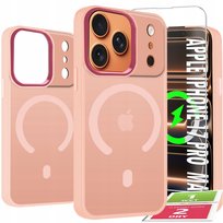Etui Do iPhone 17 Pro Max Case +Szkło 9H WZMACNIANE 360° Matt Do Magsafe