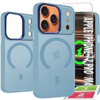 Etui Do iPhone 17 Pro Max Case +Szkło 9H WZMACNIANE 360° Matt Do Magsafe