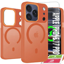 Etui Do iPhone 17 Pro Max Case +Szkło 9H WZMACNIANE 360° Matt Do Magsafe