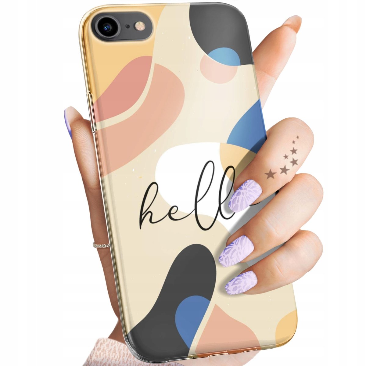 2 Custodie Icona Calcio Per IPhone 7/8/SE 2020/2022 (4.7'') | Cover TPU Morbida Anticaduta, Design Creativo - 3