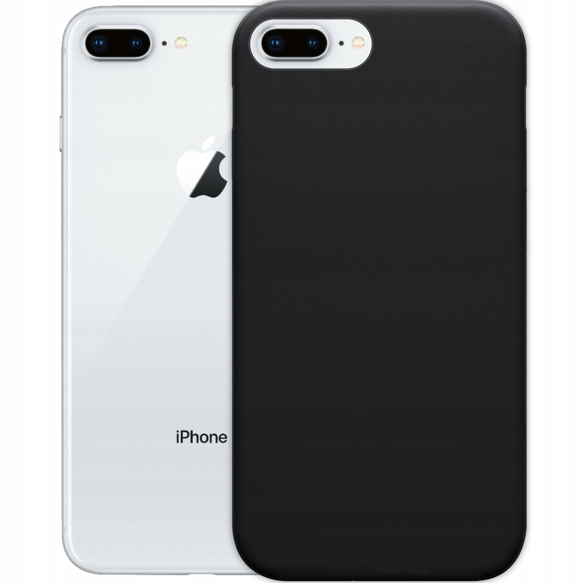 Etui Do Iphone Plus Plus Gumowe Obudowa Czarne Matowe Silikon