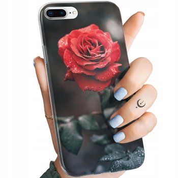 Etui Do Iphone 7 Plus / 8 Plus Wzory Róża Z Różą Rose Obudowa Pokrowiec - Hello Case