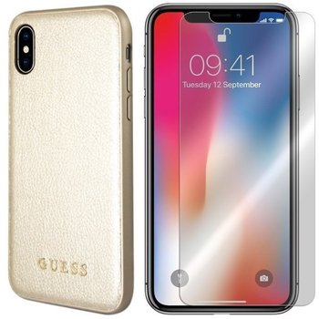 Etui Do Iphone Xs Guess Iridescent Case + Szkło 9H - GUESS