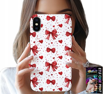 ETUI DO IPHONE XS MAX - CZERWONE WSTĄŻKI WSTĄŻKA MODNE WZORY - Inny producent
