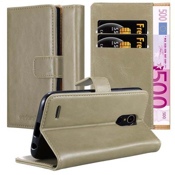 Etui Do LG K10 2017 w Pokrowiec CAPPUCCINO BRĄZOWE Magnet Obudowa Ochronny Case Cover Cadorabo - Cadorabo