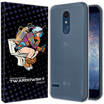 ETUI DO LG K10 2018 CASE TWARDOWSKY LESS +SZKŁO 9H - TWARDOWSKY