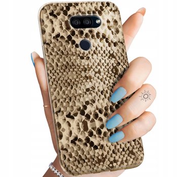 Etui Do Lg K40S Wzory Wąż Skóra Węża Snake Obudowa Pokrowiec Case - Hello Case