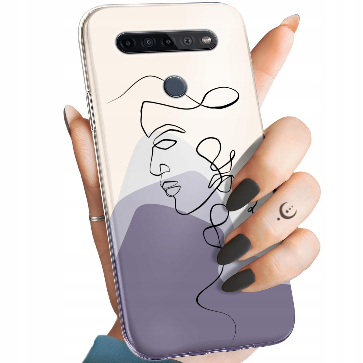 Saturcase - Custodia protettiva per LG K41S/K51S, motivo