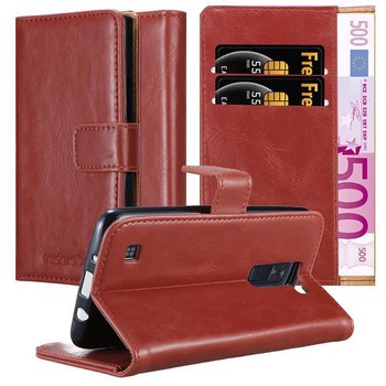 Etui Do LG K8 2016 w Pokrowiec CZERWONE WINO Magnet Obudowa Ochronny Case Cover Cadorabo - Cadorabo