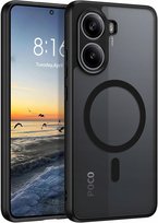 Etui Do Magsafe Czarne Matowe Do Xiaomi Poco X7 Pro 5G + Szkło
