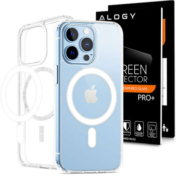 Etui do MagSafe Ultra Slim Alogy do Qi do Apple iPhone 13 Pro Max Przezroczyste + Szkło - Alogy