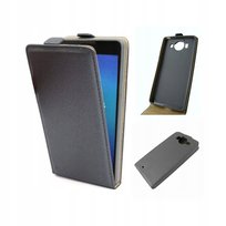 Etui Do Microsoft Lumia 950 Pokrowiec Case Slim Flex Pionowe Grafit Futerał Kejs Ochraniacz Okładka