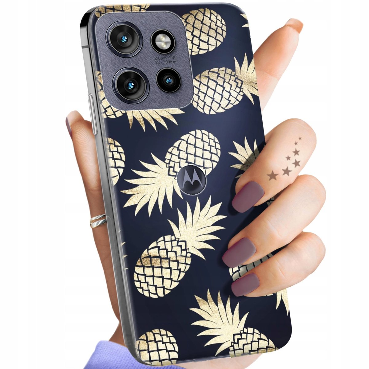 RankOne Custodia Con Glitter Sfumati Per Motorola Moto Edge 50 Neo / ThinkPhone 25 (6,36"), Cover Sottile Antigraffio E Antiurto, Trasparente Effetto Vetro