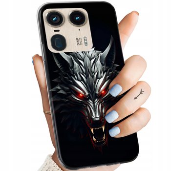 Etui Do Motorola Edge 50 Ultra Wzory Wiedźmin Witcher Biały Wilk Dziki Gon - Hello Case