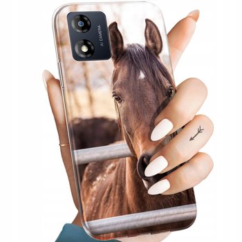 Etui Do Motorola Moto E13 Wzory Konie Kuce Pegazy Obudowa Pokrowiec Case - Hello Case