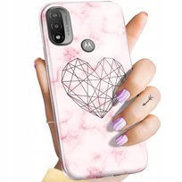 Etui Do Motorola Moto E20 Wzory Serce Serduszka Miłość Obudowa Pokrowiec Motorola