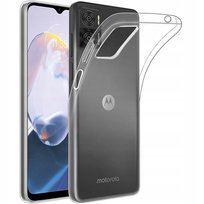 Etui Do Motorola Moto E22 Case + Szkło 9H | PRZEZROCZYSTE CLEAR 2MM