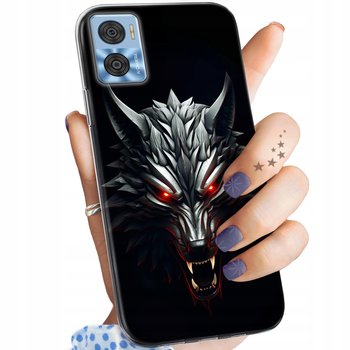 Etui Do Motorola Moto E22 / E22I Wzory Wiedźmin Witcher Biały Wilk Obudowa - Hello Case