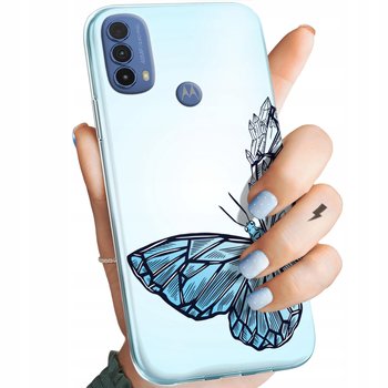 Etui Do Motorola Moto E30 / E40 Wzory Motyle Butterfly Barwne Obudowa Case - Hello Case