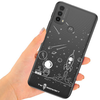 Etui Do Motorola Moto E30 Twardowsky Space + Szkło - TWARDOWSKY