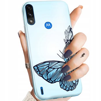 Etui Do Motorola Moto E7 Power Wzory Motyle Butterfly Barwne Obudowa Case - Hello Case