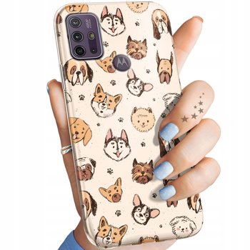 Etui Do Motorola Moto G10 Wzory Psy Pieski Pisiaki Obudowa Pokrowiec Case - Hello Case