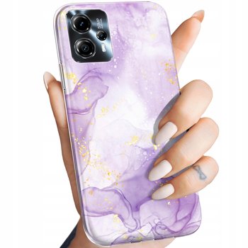 Etui Do Motorola Moto G13 / G23 Wzory Fioletowe Fiolet Kształty Obudowa - Hello Case