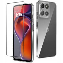 Etui Do Motorola Moto G15 Case + Szkło 9H | PRZEZROCZYSTE CLEAR 2MM