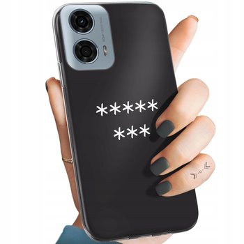 ETUI DO MOTOROLA MOTO G24 / MOTO G04 WZORY Z NAPISAMI NAPISY TEKSTY OBUDOWA - Hello Case