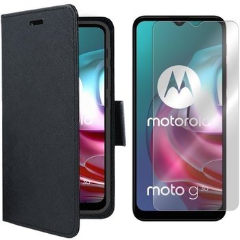 Etui do Motorola Moto G30 pokrowiec Fancy + szkło - VegaCom