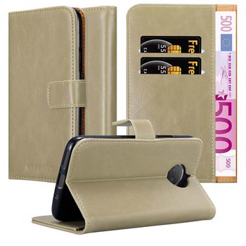 Etui Do Motorola MOTO G5S PLUS w Pokrowiec CAPPUCCINO BRĄZOWE Magnet Obudowa Ochronny Case Cover Cadorabo - Cadorabo