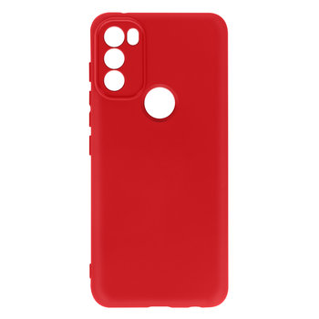 Etui Do Motorola Moto G71 5G Silikonowe Pósztywne Miękkie W Dotyku Wykończenie Czerwone - Avizar
