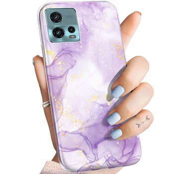 Etui Do Motorola Moto G72 Wzory Fioletowe Fiolet Kształty Obudowa Pokrowiec - Hello Case