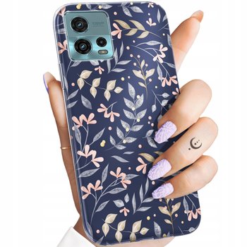 Etui Do Motorola Moto G72 Wzory Floral Botanika Bukiety Obudowa Pokrowiec - Hello Case