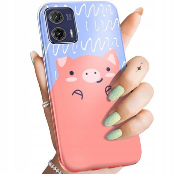 Etui Do Motorola Moto G73 Wzory Świnka Peppa Bajka Obudowa Pokrowiec Case - Hello Case