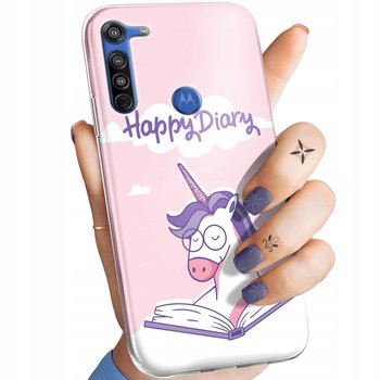 Etui Do Motorola Moto G8 Wzory Jednorożec Bajki Księżniczki Obudowa Case - Hello Case