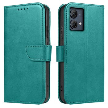 Etui Do Motorola Moto G84 5G Skórzane Skin Case Portfel + Szkło 9H - Krainagsm