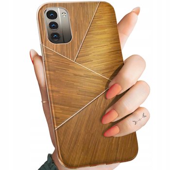 Etui Do Nokia G11 4G / G21 4G Wzory Brązowe Drewniane Brown Obudowa Case - Hello Case