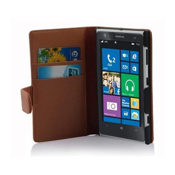 Etui Do Nokia Lumia 1020 w BRĄZOWY KONIAK Pokrowiec Portfel Case Cover Obudowa Cadorabo - Cadorabo