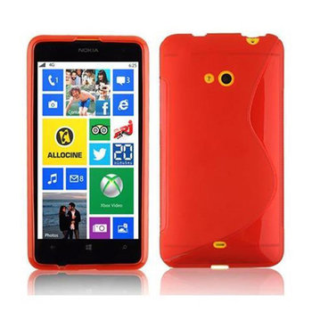 Etui Do Nokia Lumia 625 Pokrowiec w PIEKŁA CZERWIEŃ Pokrowiec Ochronny Obudowa Case Cover TPU Cadorabo - Cadorabo