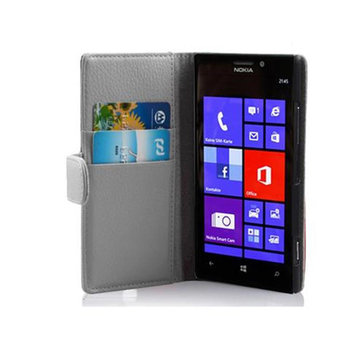 Etui Do Nokia Lumia 925 w BIAŁY MAGNEZOWY Pokrowiec Portfel Case Cover Obudowa Cadorabo - Cadorabo
