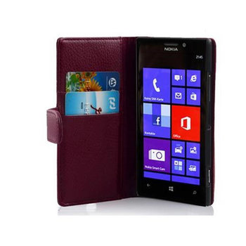Etui Do Nokia Lumia 925 w BORDEAUX FIOLETOWY Pokrowiec Portfel Case Cover Obudowa Cadorabo - Cadorabo