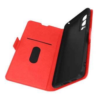 Etui do OnePlus Nord 2 Card Holder Double Tab czerwone - Avizar