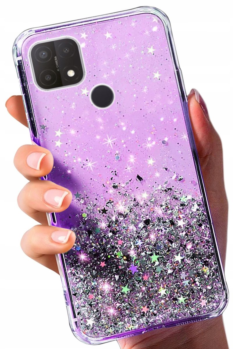 Etui Do Oppo A15 A15S Glitter Case Kolorowy Brokat-Zdjęcie-0