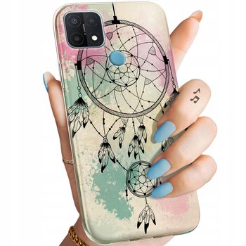 Etui Do Oppo A15 / A15S Wzory Boho Łapacz Snów Pióra Obudowa Pokrowiec Case - Hello Case