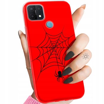 Etui Do Oppo A15 / A15S Wzory Pająk Spider Pajęczyna Obudowa Pokrowiec Case - Hello Case