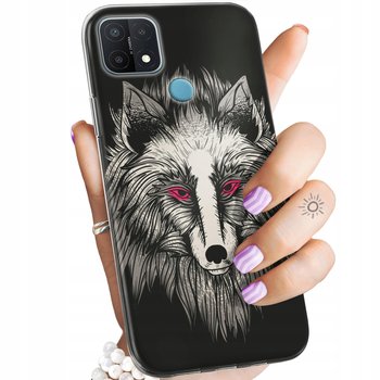 Etui Do Oppo A15 / A15S Wzory Wilk Wilkołak Wolf Wilczyca Obudowa Pokrowiec - Hello Case