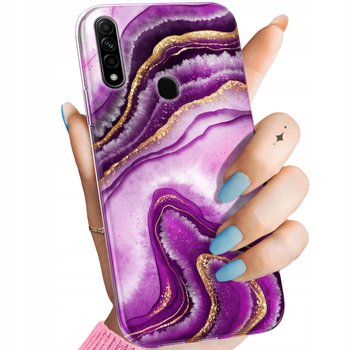 Etui Do Oppo A31 2020 Wzory Różowy Marmur Purpura Róż Marmur Obudowa Case - Hello Case