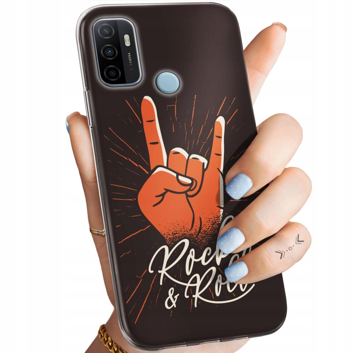 HONLEN Custodia per OPPO A53 / OPPO A53s Case, (6.5 Inches) Trasparente Sfumato TPU Silicone Progettata, 4 Angoli rinforzati Case - Gatto 3